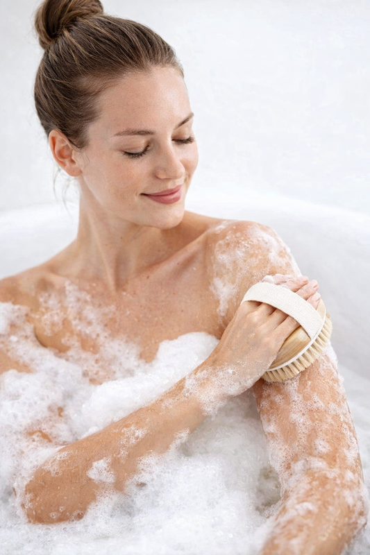 Premium Lymphatic Dry Brushing Body Brush – Natural Exfoliating & Circulation Boost